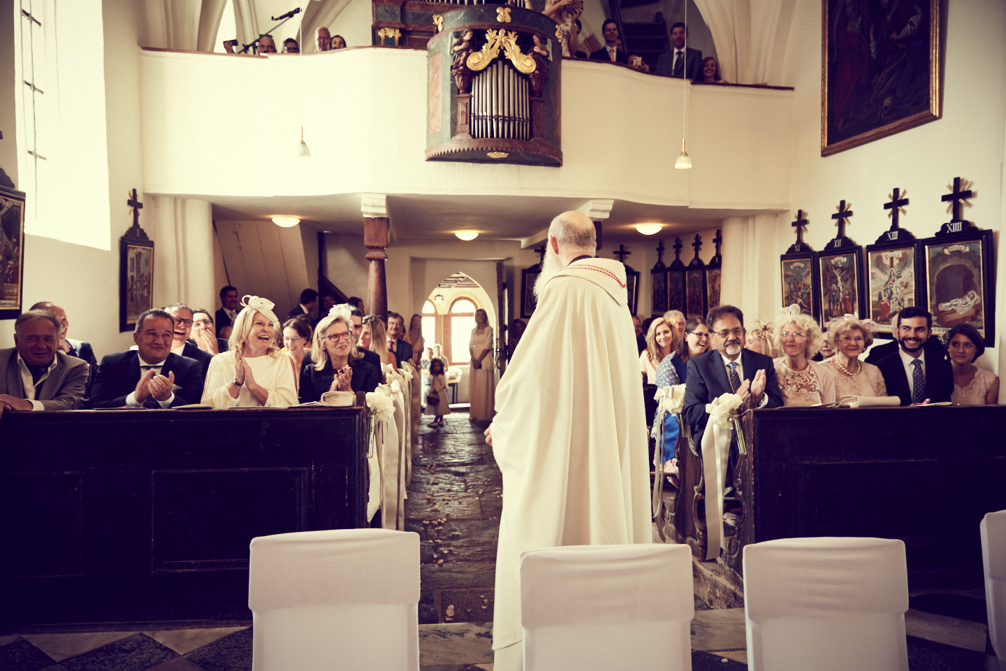 Wedding with church and lake – image 5